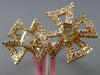 ESTATE LARGE 2.09CT PINK & CHOCOLATE FANCY DIAMOND 18KT WHITE & ROSE GOLD RING
