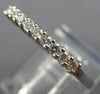 ESTATE .33CT DIAMOND 14K WHITE GOLD 11 STONE ANNIVERSARY WEDDING RING BAND 23997