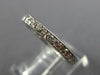 ESTATE .60CT DIAMOND 14KT WHITE GOLD 3D ETERNITY FILIGREE ANNIVERSARY RING #7831