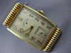 ANTIQUE LORD ELGIN 14KT YELLOW GOLD 3D CLASSIC MENS RECTANGLE WATCH #20802