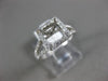 ESTATE .56CT DIAMOND 14KT WHITE GOLD 3D SQUARE HALO SEMI MOUNT ENGAGEMENT RING