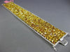 GIA WIDE 63.84CT WHITE & FANCY YELLOW DIAMOND 18KT 2 TONE GOLD TENNIS BRACELET