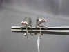 ESTATE .50CT DIAMOND 14KT WHITE GOLD 3D WAVE DESIGN CLIP ON EARRINGS 21mmX5mm