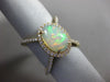 2.49CT DIAMOND & AAA AUSTRALIAN OPAL 14KT YELLOW GOLD FILIGREE CRISS CROSS RING