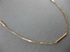 ESTATE .18CT ROUND DIAMOND 18KT ROSE GOLD 3D CLASSIC BAR BY THE YARD NECKLACE
