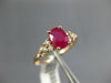 1.15CT DIAMOND & AAA RUBY 14KT ROSE GOLD 3D OVAL & ROUND CLASSIC ENGAGEMENT RING