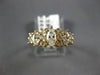 ESTATE WIDE 1.05CT MARQUISE & ROUND DIAMOND 14KT YELLOW GOLD CLASSIC RING #22273