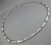 ESTATE 1.0CT DIAMOND 14KT WHITE GOLD CLASSIC PRINCESS INVISIBLE X LOVE NECKLACE