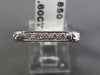 ANTIQUE .60CT DIAMOND 18K WHITE GOLD 3D FILIGREE ETERNITY ANNIVERSARY RING #6061