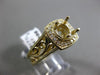 ESTATE LARGE .20CT DIAMOND 14KT YELLOW GOLD FILIGREE SEMI MOUNT ENGAGEMENT RING