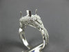ESTATE LARGE .71CT DIAMOND 14KT WHITE GOLD INFINITY SEMI MOUNT ENGAGEMENT RING