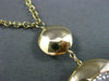 ESTATE LARGE .50CT DIAMOND 14K TWO TONE GOLD 3D CLUSTER CIRCULAR LARIAT NECKLACE