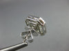 ESTATE LARGE 1.25CT DIAMOND 18KT WHITE GOLD CLUSTER SQUARE OCTAGON STUD EARRINGS