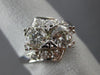 ANTIQUE LARGE 1.26CT OLD MINE DIAMOND PLATINUM WEDDING ANNIVERSARY RING #11141