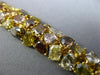 GIA WIDE 36.88CT MULTI COLOR DIAMOND 18K YELLOW GOLD MULTI SHAPE TENNIS BRACELET