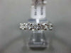ESTATE .75CT DIAMOND 14KT WHITE GOLD 3D CLASSIC ROUND SHARED PRONG WEDDING RING