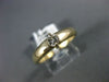 ESTATE .20CT DIAMOND 14K YELLOW GOLD 3D SOLITAIRE PROMISE ENGAGEMENT RING #19059