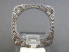 ANTIQUE .60CT DIAMOND 18K WHITE GOLD 3D FILIGREE ETERNITY ANNIVERSARY RING #6061