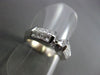 ESTATE 1.18CT DIAMOND 14KT W  PRINCESS INVISIBLE SEMI MOUNT ENGAGEMENT RING #430