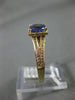 ESTATE 1.55CT DIAMOND & AAA TANZANITE 14KT WHITE GOLD 3D HALO ENGAGEMENT RING