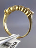 ESTATE 1.0CT DIAMOND 14K YELLOW GOLD 3D 5 STONE CHANNEL WEDDING ANNIVERSARY RING