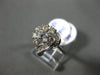 ESTATE .65CT ROUND & BAGUETTE DIAMOND 18K WHITE GOLD HEART SHAPE ENGAGEMENT RING