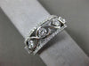 ESTATE WIDE .68CT 18KT WHITE GOLD 3D 5 STONE INFINITY ETOILE ANNIVERSARY RING