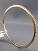 ESTATE .58CT ROUND DIAMOND 18KT ROSE GOLD CLASSIC SEMI ETERNITY BANGLE BRACELET