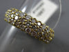 ANTIQUE WIDE 3.50CT DIAMOND 18KT YELLOW GOLD MULTI ROW ETERNITY PAVE RING #19289