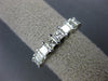 ESTATE 3.31CT DIAMOND 14KT WHITE GOLD PRINCESS ETERNITY WEDDING ANNIVERSARY RING