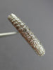 ESTATE .90CT DIAMOND 14KT WHITE GOLD CLASSIC 3 ROW PAVE ANNIVERSARY RING #21788