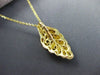 ESTATE 1.36CT YELLOW SAPPHIRE 14KT YELLOW & BLACK GOLD SEA SHELL PENDANT & CHAIN