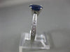 ESTATE 1.85CT DIAMOND & AAA SAPPHIRE 14KT WHITE GOLD 3D ENGAGEMENT RING #26276