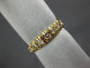 ESTATE .42CT DIAMOND 14KT YELLOW GOLD 7 STONE FILIGREE ANNIVERSARY RING #2771