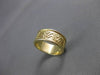 ANTIQUE 14KT YELLOW GOLD HANDCRAFTED WAVE DESIGN WEDDING BAND RING 7mm #23171