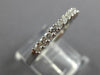 ESTATE .33CT DIAMOND 14K WHITE GOLD 11 STONE ANNIVERSARY WEDDING RING BAND 23997