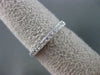 ESTATE .18CT DIAMOND 18K WHITE GOLD CLASSIC 3D MILGRAIN WEDDING ANNIVERSARY RING