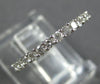 ESTATE .75CT ROUND DIAMOND 18K WHITE GOLD 3D ETERNITY WEDDING ANNIVERSARY RING