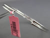 .78CT ROUND & BAGUETTE DIAMOND 18KT WHITE GOLD 3D SQUARE FLEXIBLE LOVE BANGLE