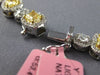 ESTATE GIA 25.1CT WHITE & FANCY YELLOW DIAMOND 18KT TWO TONE GOLD LOVE NECKLACE
