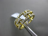 ESTATE .88CT DIAMOND 18KT YELLOW GOLD OPEN SQUARE SEMI ETERNITY ANNIVERSARY RING