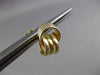 ESTATE 14KT YELLOW GOLD HANDCRAFTED 3D DOUBLE LOVE KNOT POST EARRINGS #23938