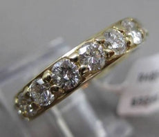 ESTATE 2.55CT ROUND DIAMOND 14KT YELLOW GOLD CHANNEL ETERNITY ANNIVERSARY RING