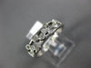 ESTATE .25CT DIAMOND 14KT WHITE GOLD BEZEL ETOILE SEMI ETERNITY ANNIVERSARY RING