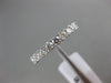 ESTATE .95CT ROUND DIAMOND 14K WHITE GOLD SEMI ETERNITY WEDDING ANNIVERSARY RING