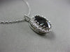 ESTATE 2.32CT DIAMOND & SMOKY TOPAZ 14KT WHITE GOLD 3D CLASSIC FLOATING PENDANT