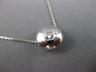 ESTATE .15CT ROUND CUT DIAMOND 14KT WHITE GOLD 3D ROUND SOLITAIRE PENDANT#19649