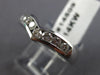 ESTATE .50CT DIAMOND 14KT WHITE GOLD V SHAPE CHANNEL ANNIVERSARY RING #14509