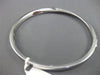 ESTATE .79CT DIAMOND 18KT WHITE GOLD 3D HANDCRAFTED CRISS CROSS BANGLE BRACELET