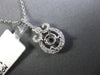 ESTATE .25CT DIAMOND 14K WHITE GOLD 3D FILIGREE FLEUR DE LIS SEMI MOUNT PENDANT